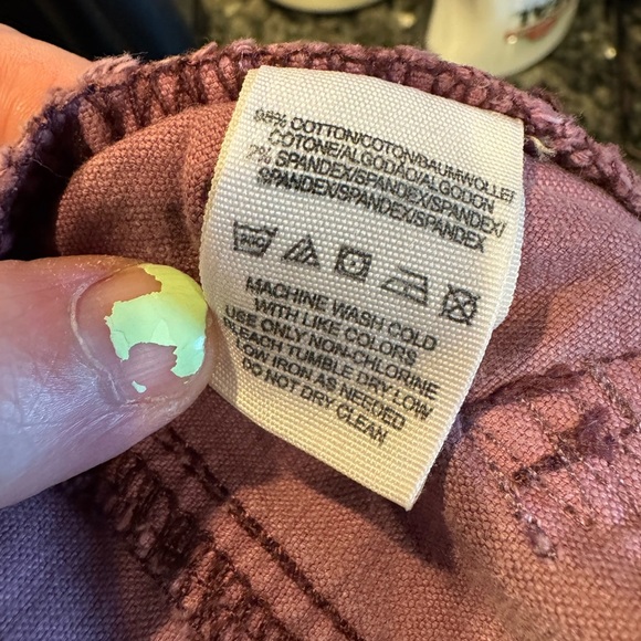 Free People Pink Low RiseCorduroy Pants 27 Boho - Picture 5 of 5